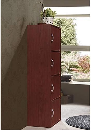 4 Shelf 4 Door Bookcase in Mahogany H312520