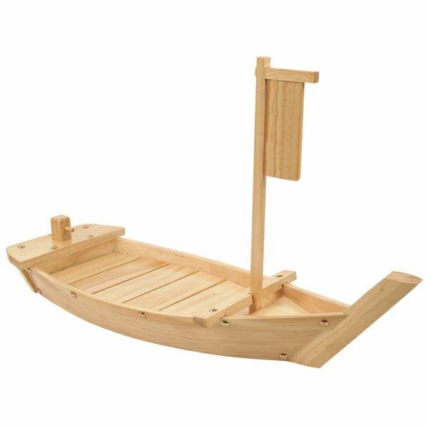 Wood Boat Display Tray E64574