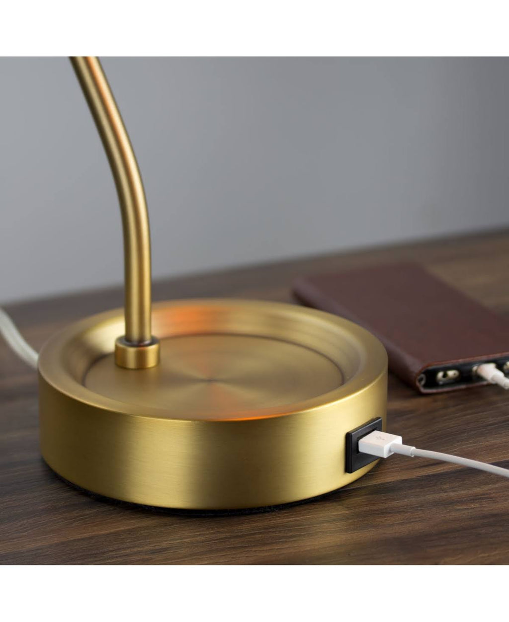 Metal Desk Lamp with USB Charger X208