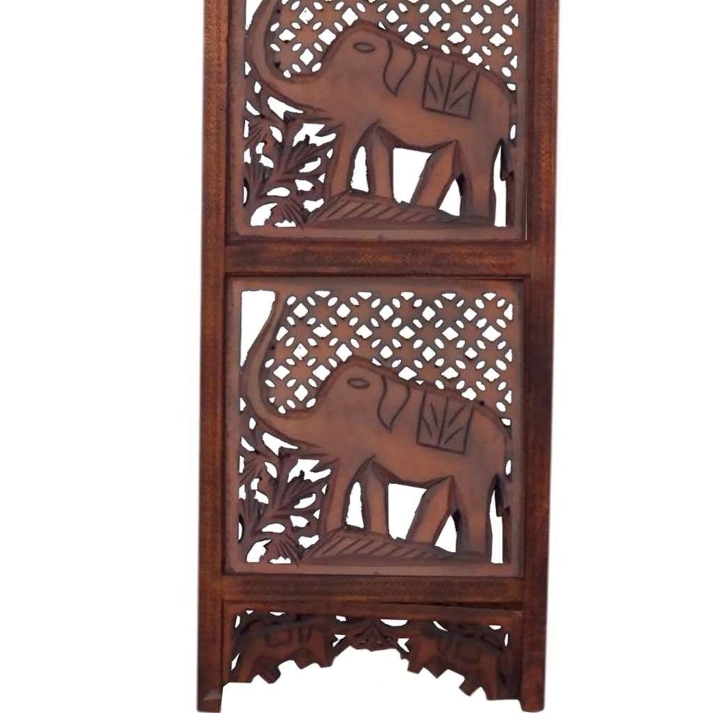 Carved Wood Room Divider L297962