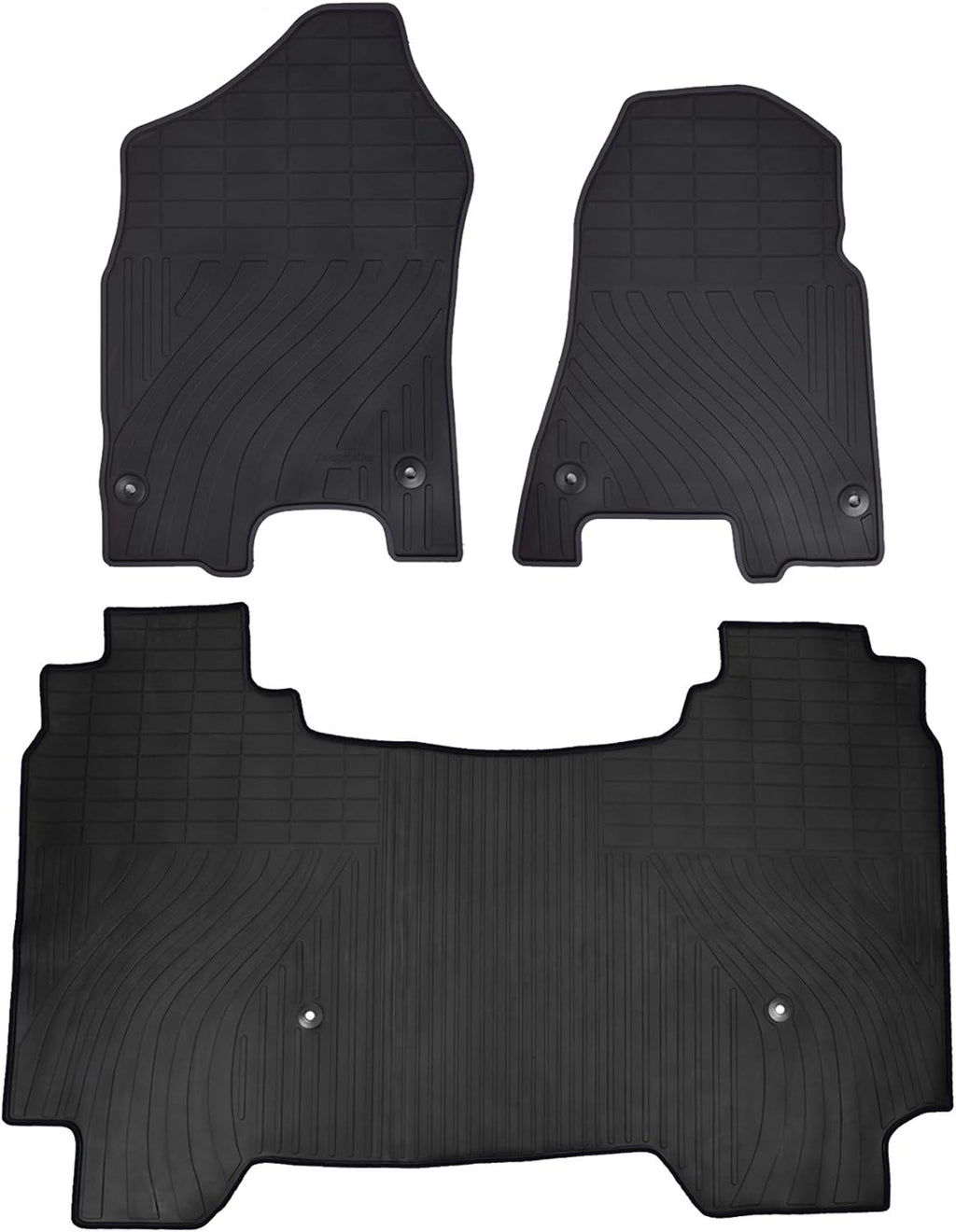 Blue Heavy Duty Rubber Car Floor Mats for Dodge Ram 1500 Crew Cab 2019 2020 2021 I3987