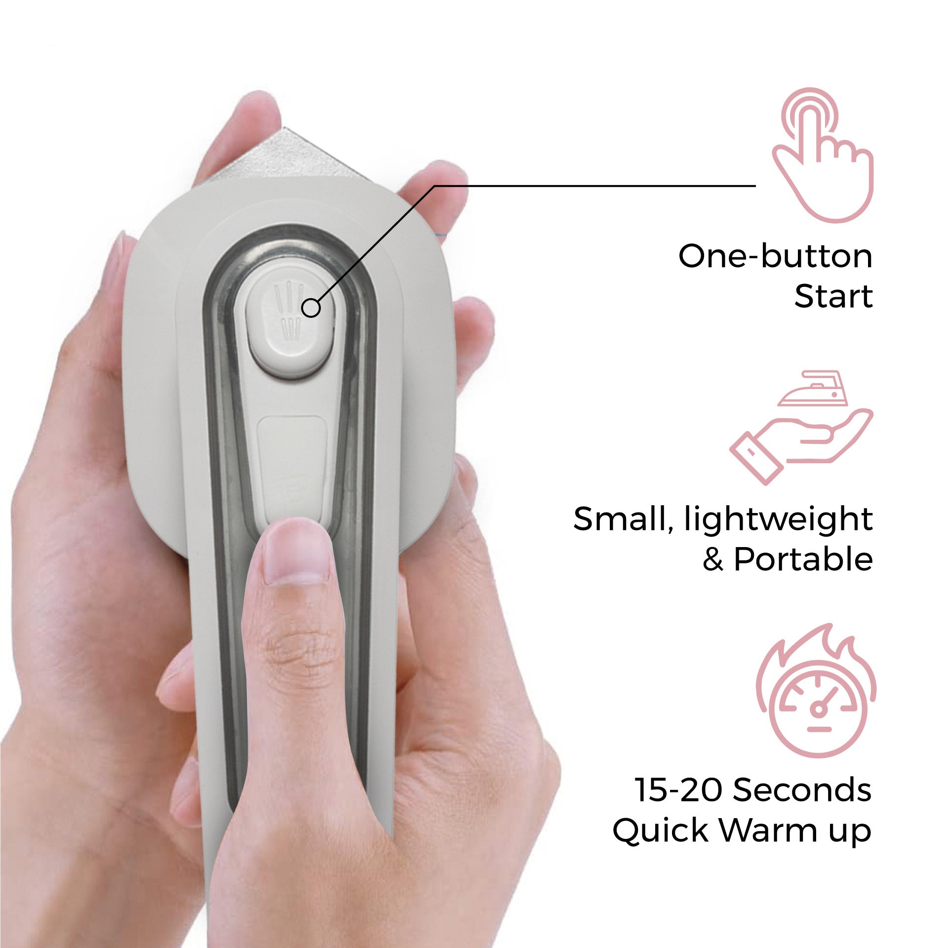 Travel Essentials Bundle: Digital Luggage Scale, Handheld Garment Steamer & Portable Travel Iron