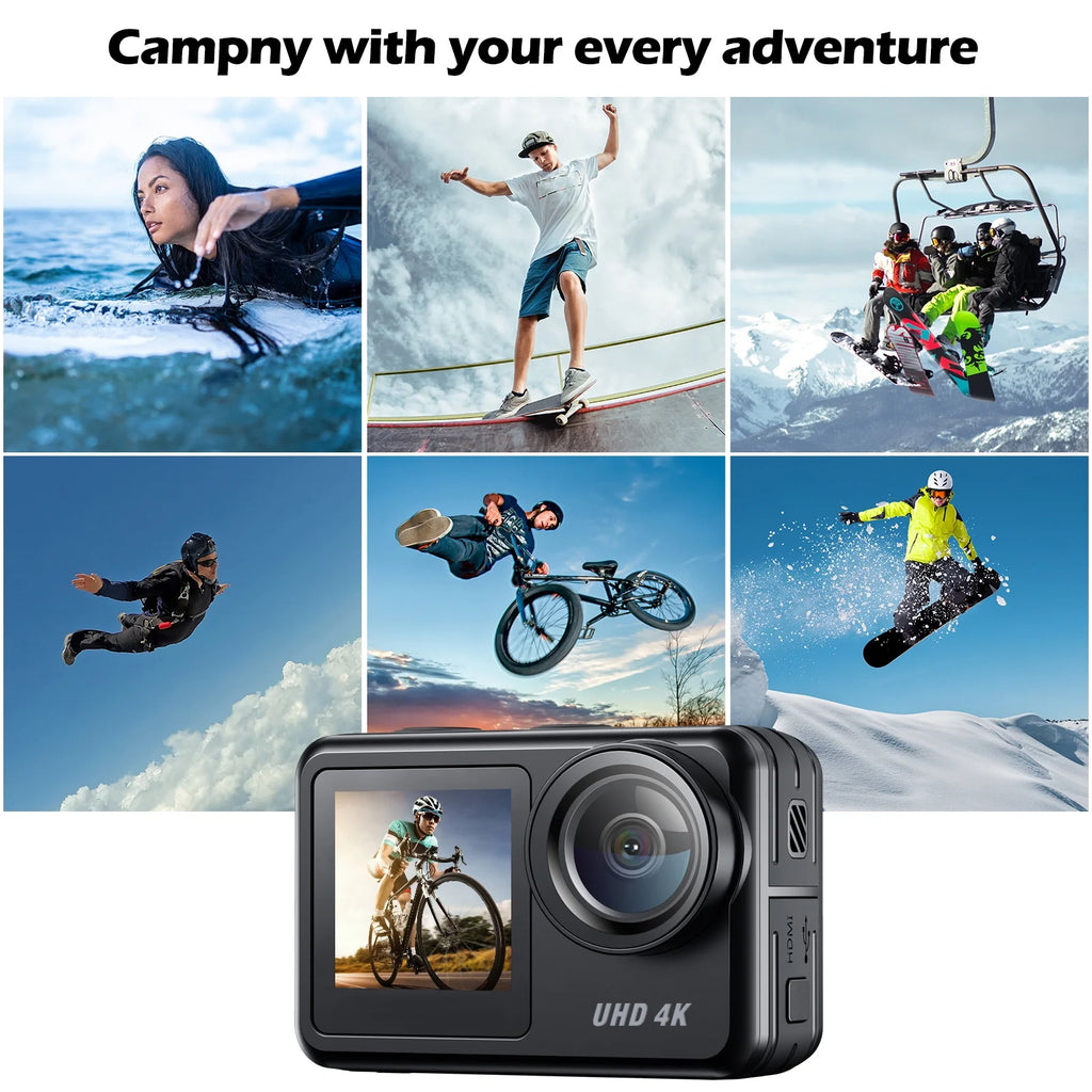 4K 30FPS Action Camera Waterproof WiFi Touch Screen O123