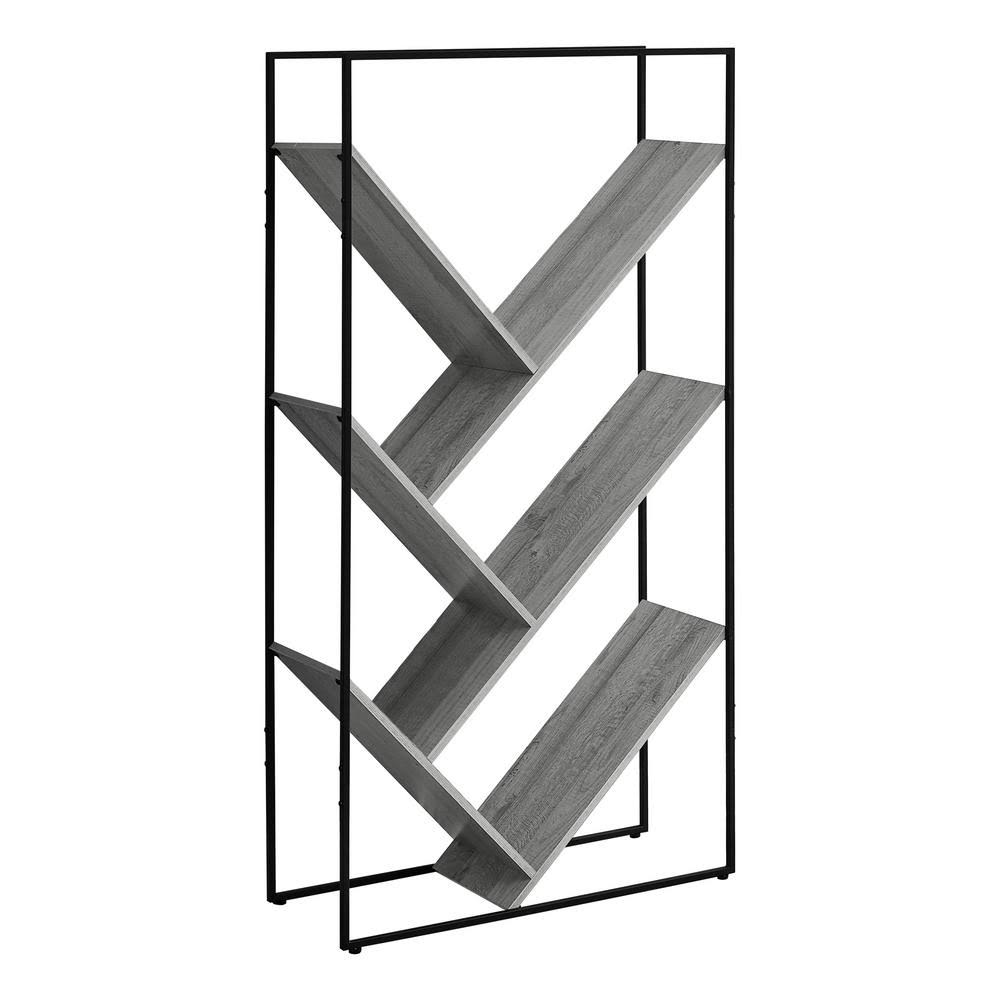 Grey 5-Shelves Bookcase R205179