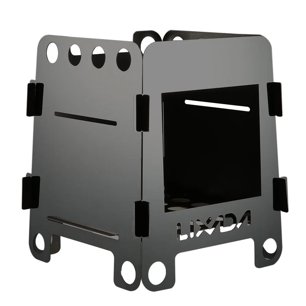 Portable Folding Stainless Steel Wood Burning Stove W73297