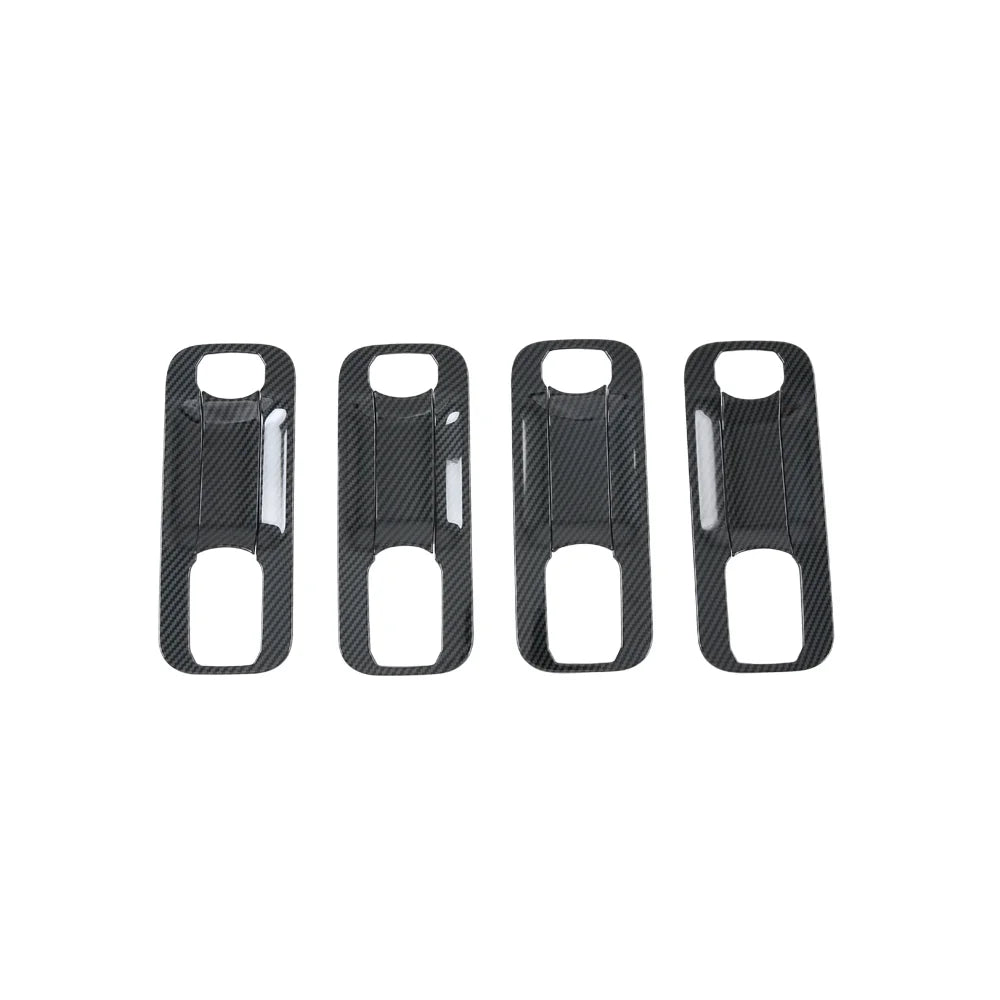 8 Pcs/Set ABS Imitate Carbon Fiber Handle Bowl Cover Door Lock Panel Frame For Ford F-150 Raptor 2015-2020 Car Exterior Decorative Sticker P37800
