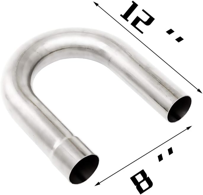 8PCS Mild Steel Exhaust Tubing Kit J734