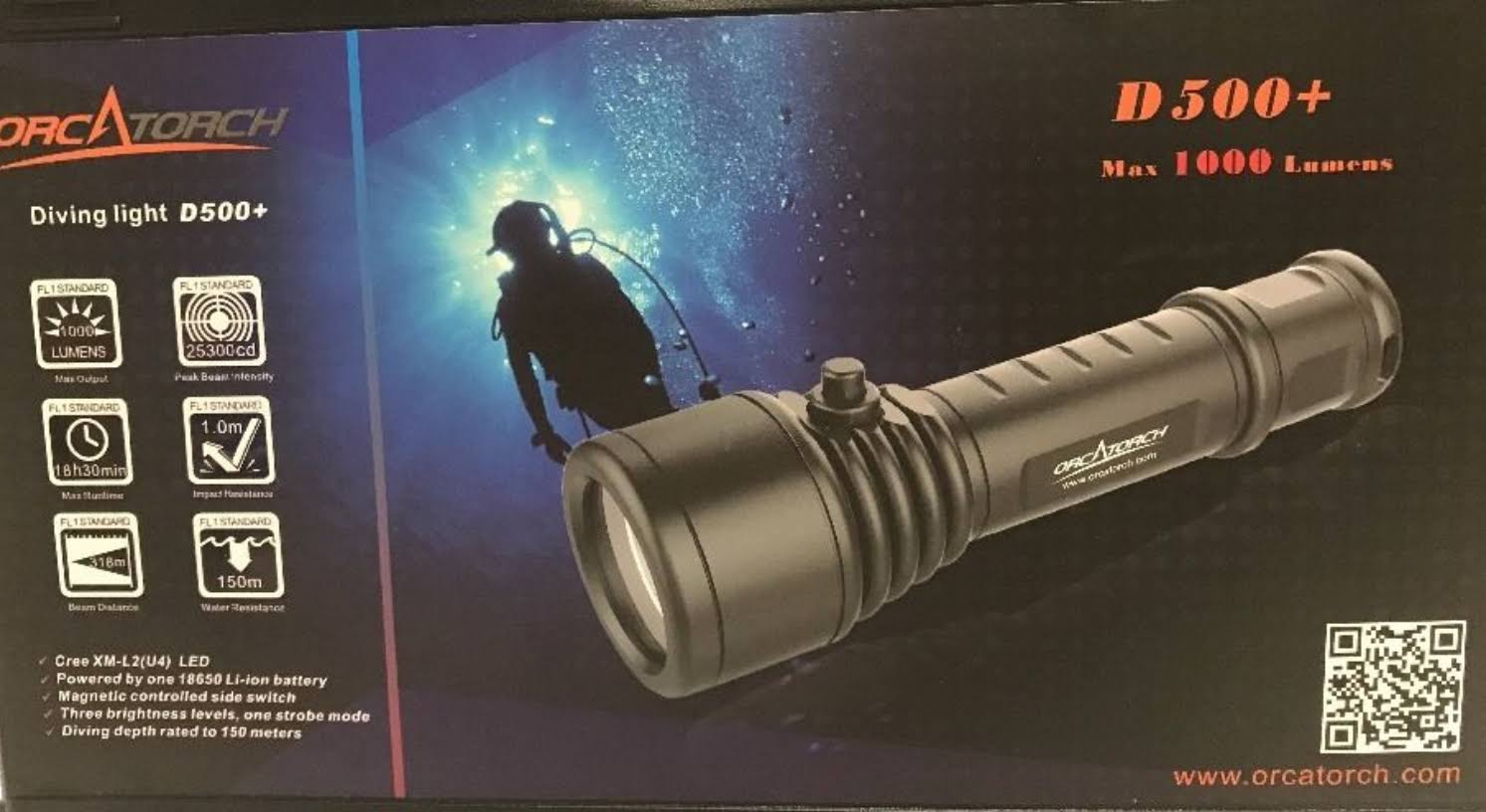 1000 Lumens Dive Light W825