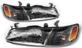 Black Bezel Headlights and Corner Lights Pair K315258