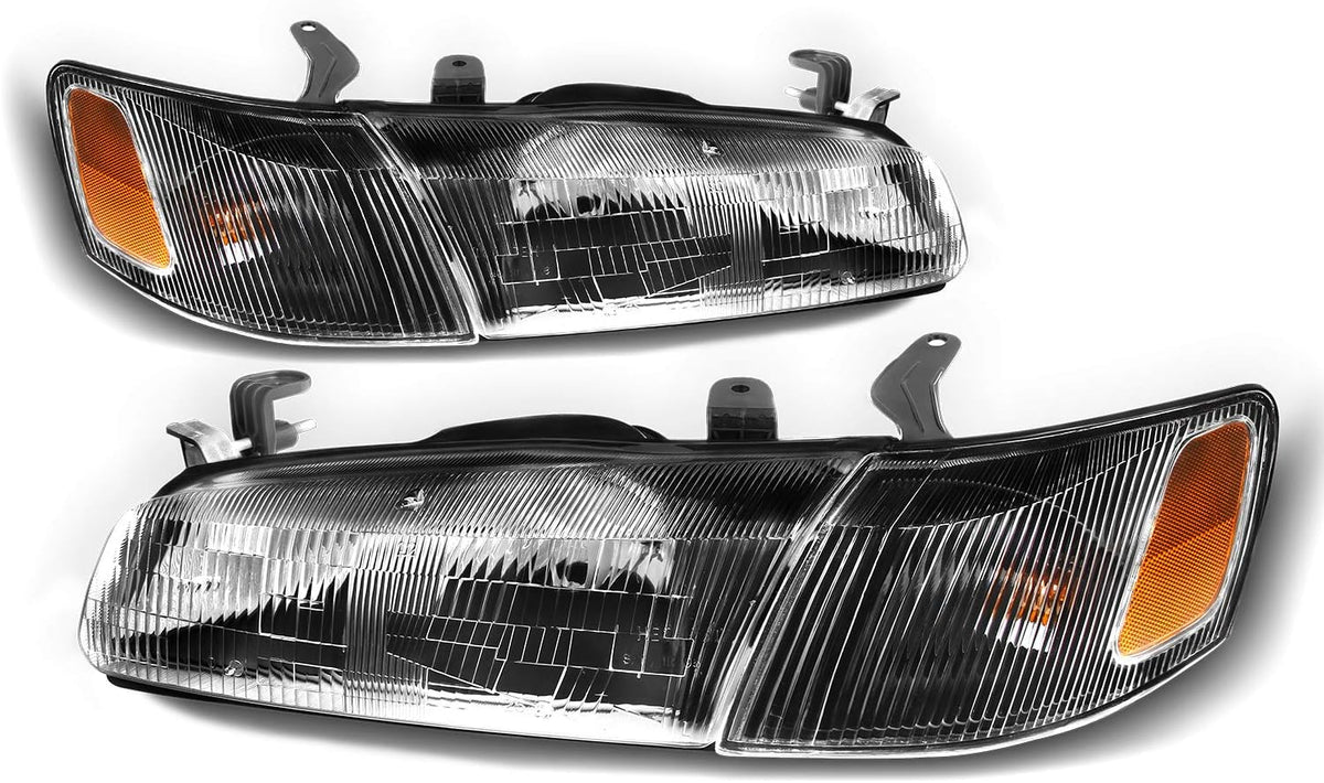 Black Bezel Headlights and Corner Lights Pair K315258
