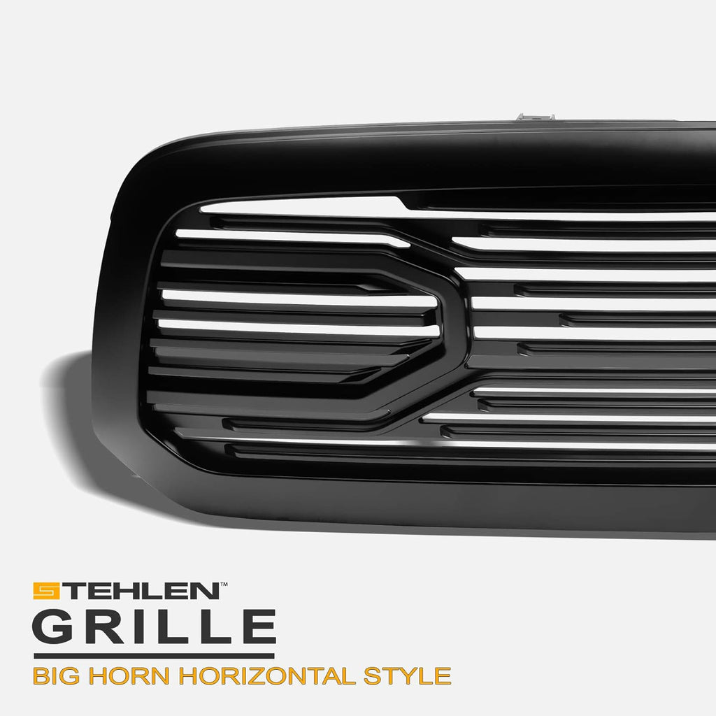 Matte Black Front Hood Bumper Grille for Ram 1500 N399