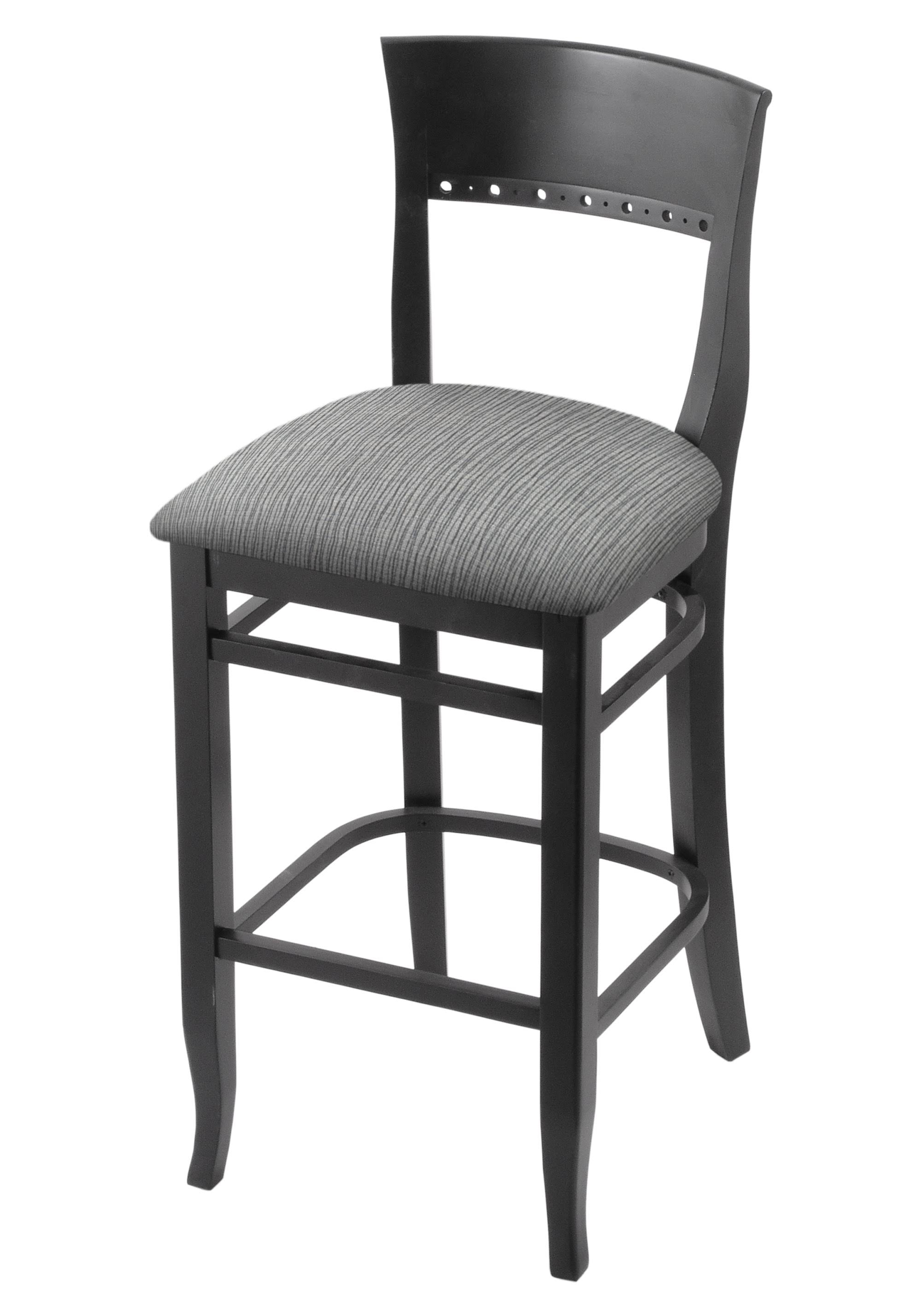 25x22 Bar Stool with Black Finish and Graph Alpine Seat X329460