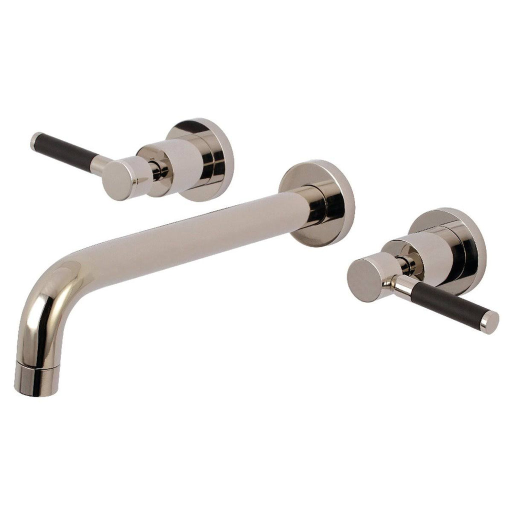 Brushed Brass 2-Handle Wall Mount Roman Tub Faucet I26501