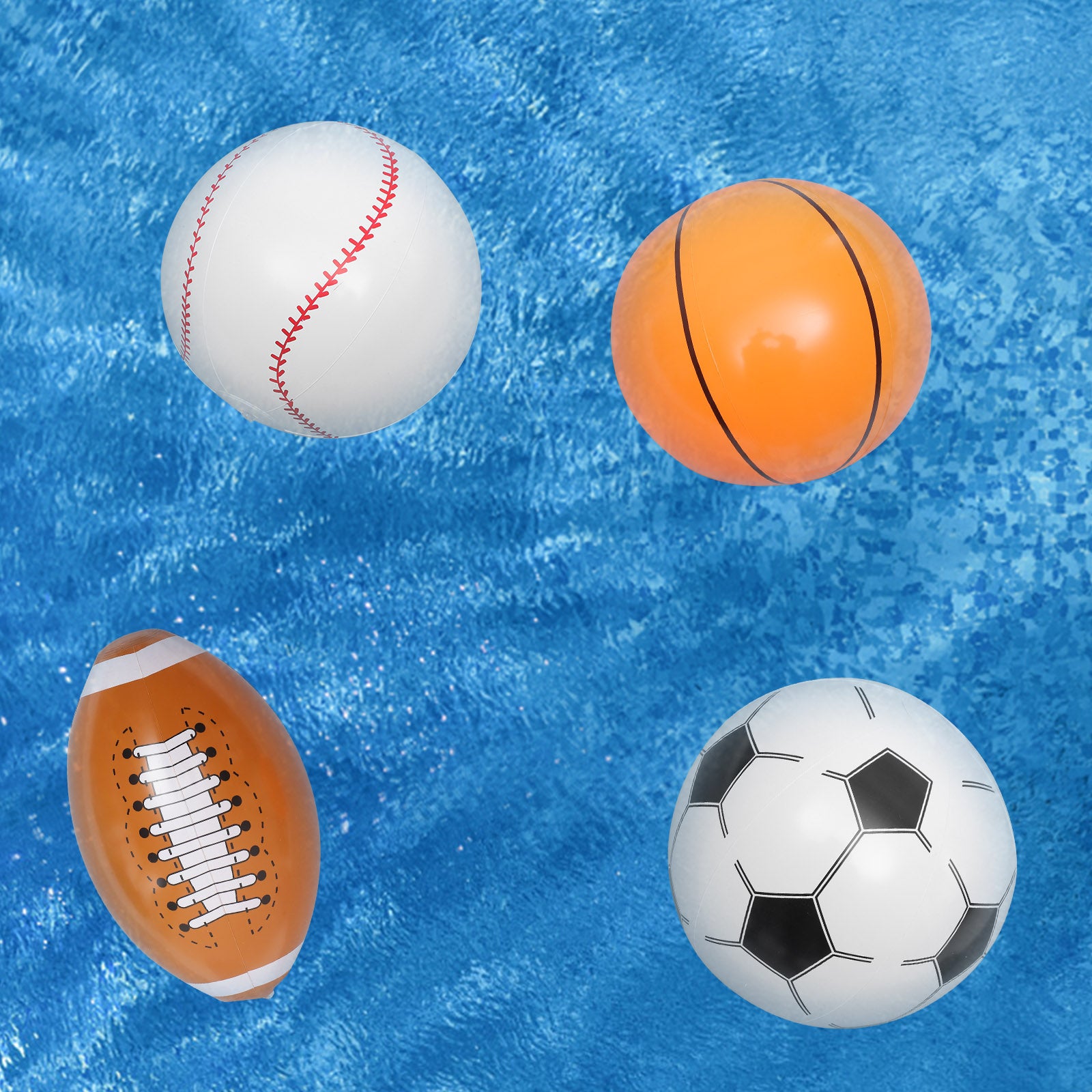 Inflatable Beach Ball Set of 4 H428