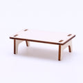 10pcs Mini Wooden Table Model Furniture Ornament T24715
