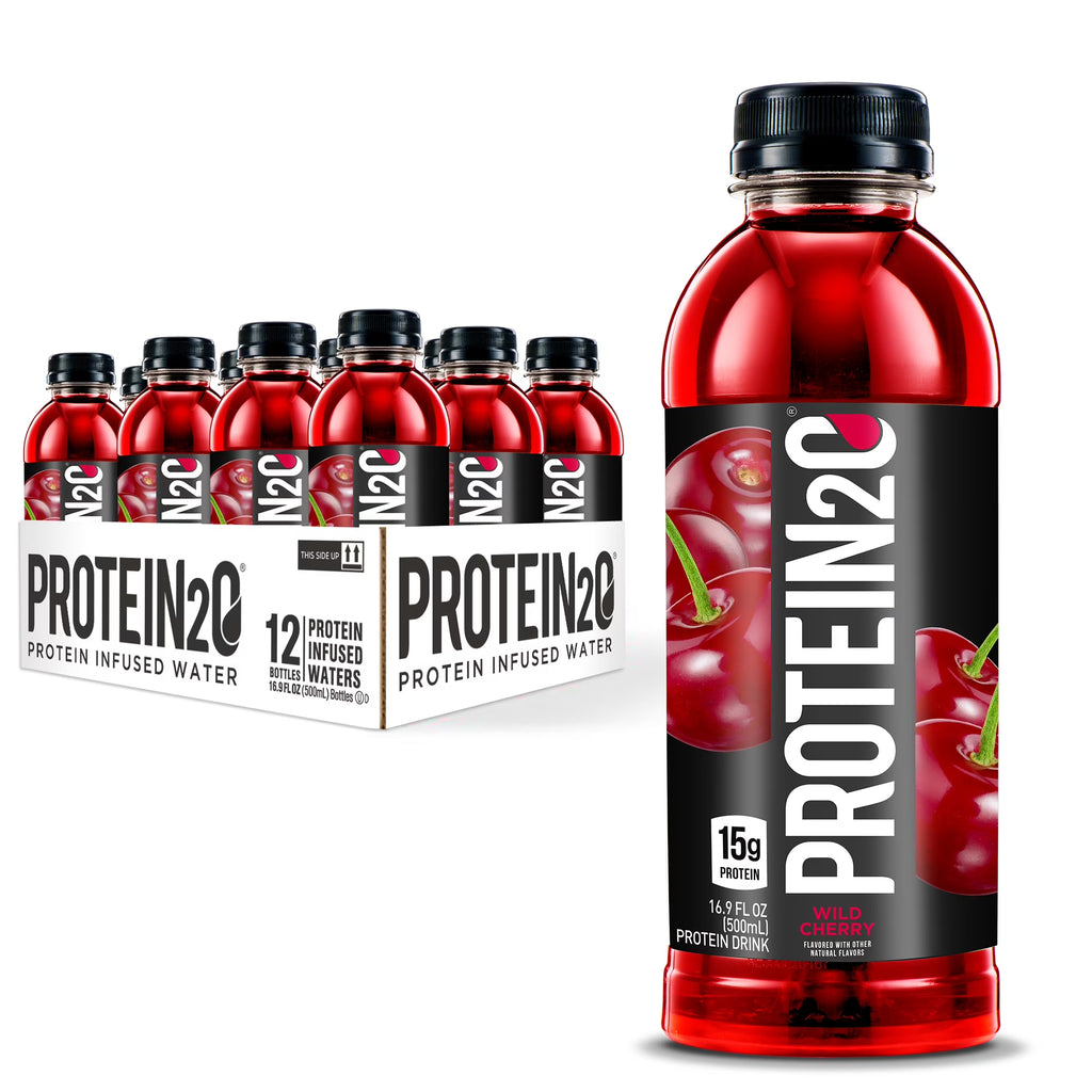 15g Whey Protein Infused Water, Wild Cherry, 16.9 oz Bottle (Pack of 12) W1302
