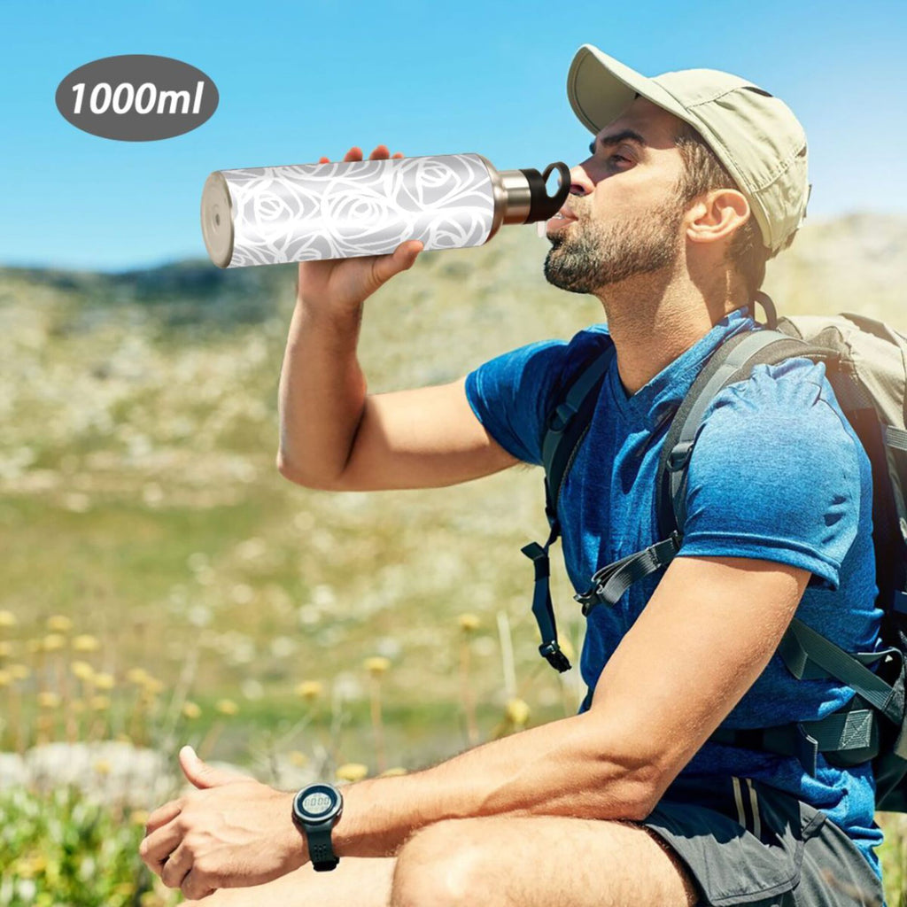 Stainless Steel Water Bottle with Straw Lid Vacuum Insulated Flask 20 OZ U5270
