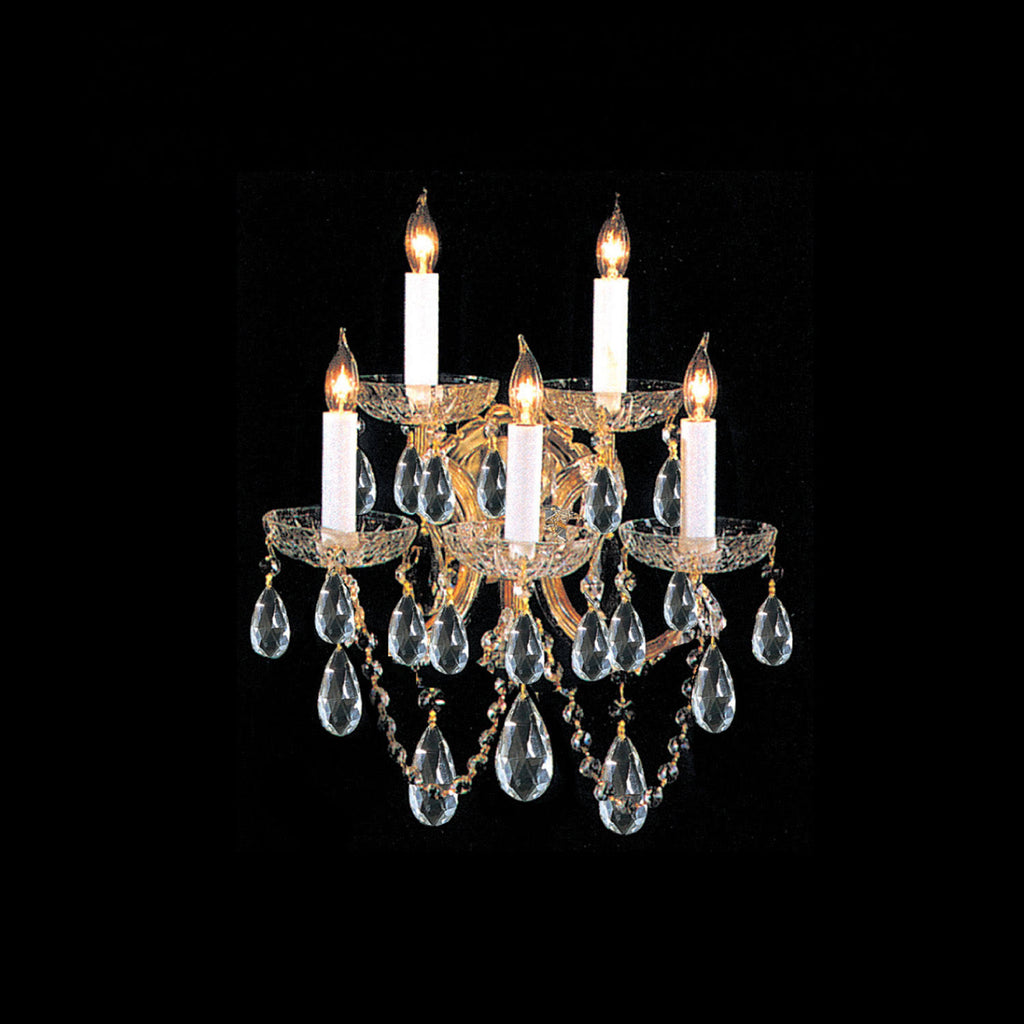 Gold Crystal Sconce L141