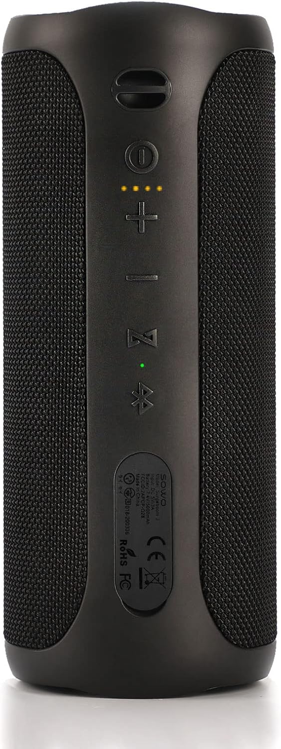 Portable Bluetooth Speaker with Subwoofer, IPX7 Waterproof, 24H Playtime, Black O2926