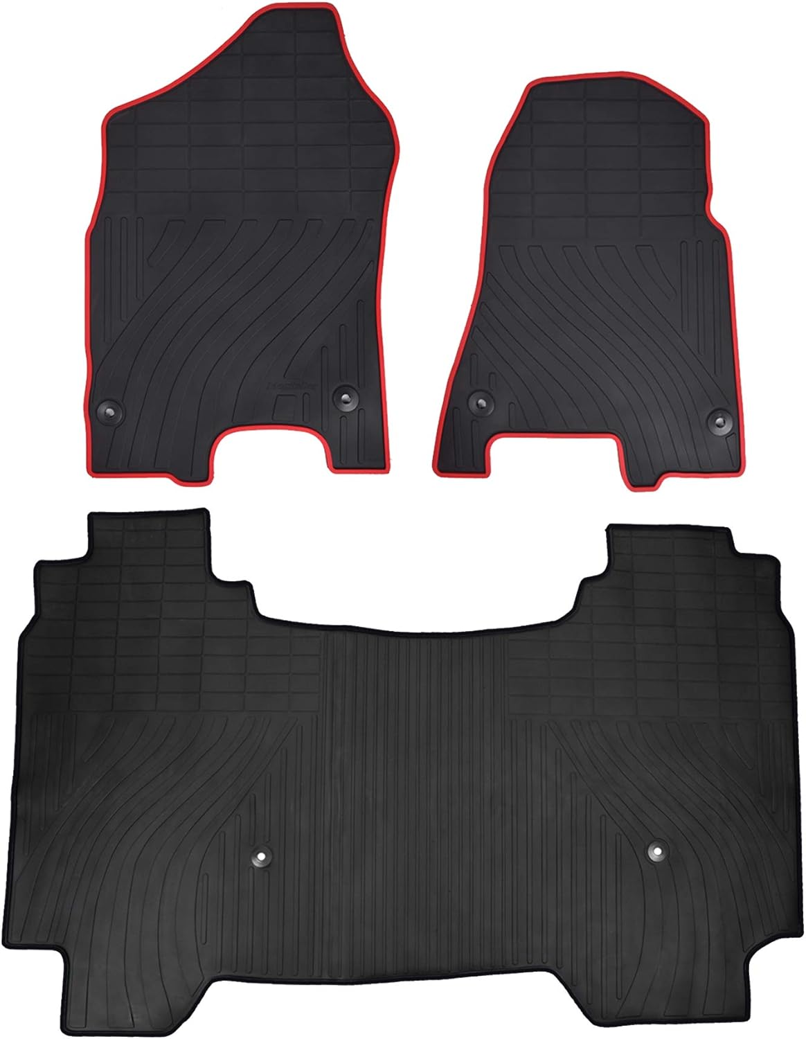 Blue Heavy Duty Rubber Car Floor Mats for Dodge Ram 1500 Crew Cab 2019 2020 2021 I3987