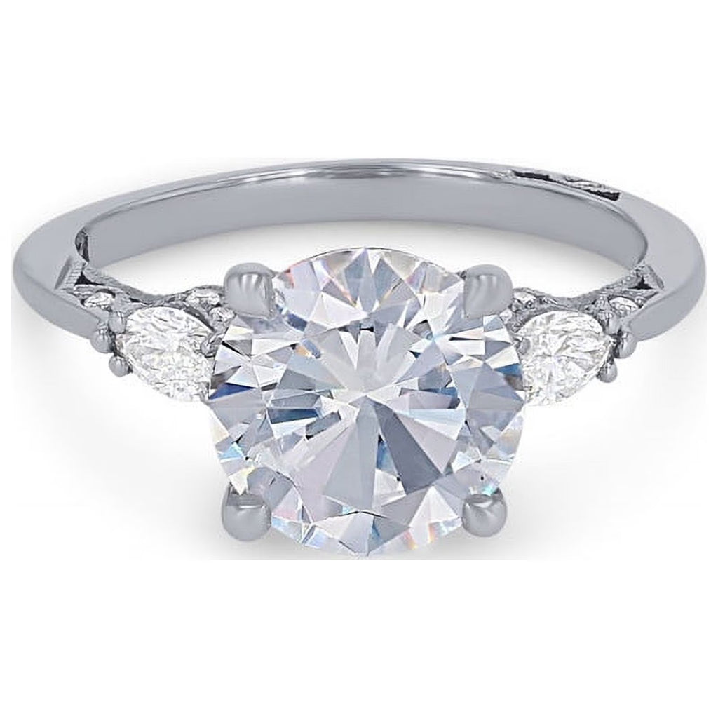 14K White Gold Solitaire Diamond Ring B355