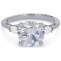 14K White Gold Solitaire Diamond Ring B355