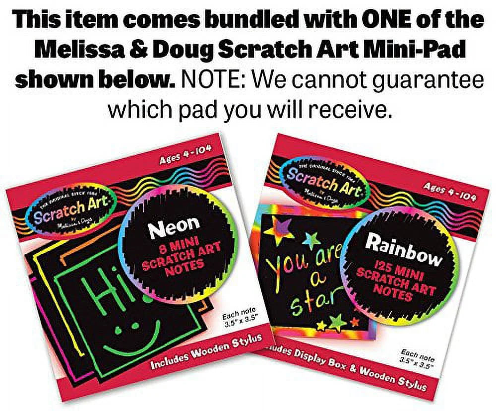 48-Piece Floor Puzzle with Scratch Art Mini-Pad O7203