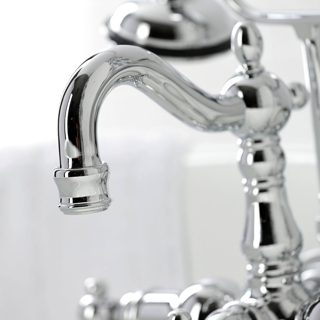 Polished Brass Clawfoot Tub Faucet with Hand Shower X45161