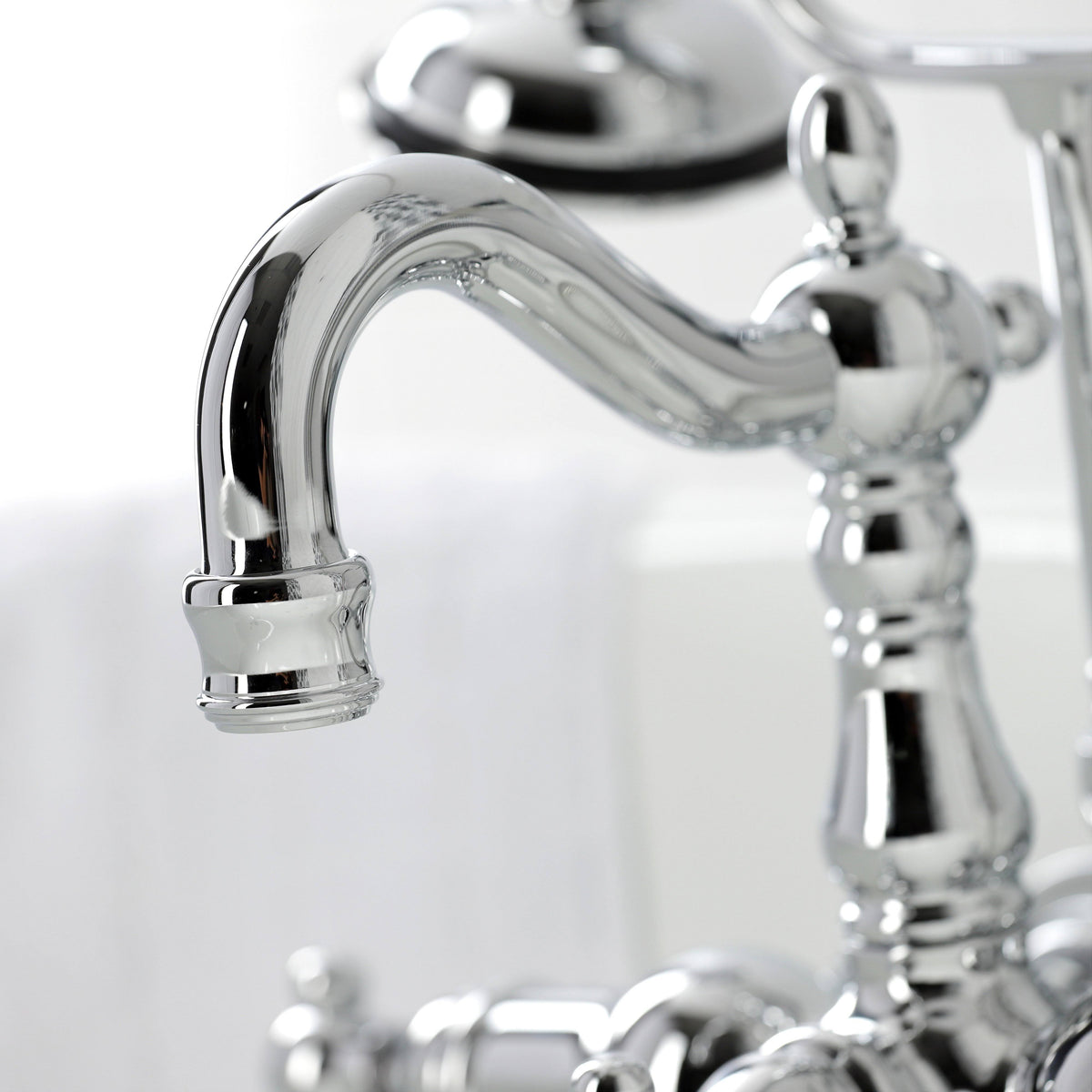 Polished Brass Clawfoot Tub Faucet with Hand Shower X45161