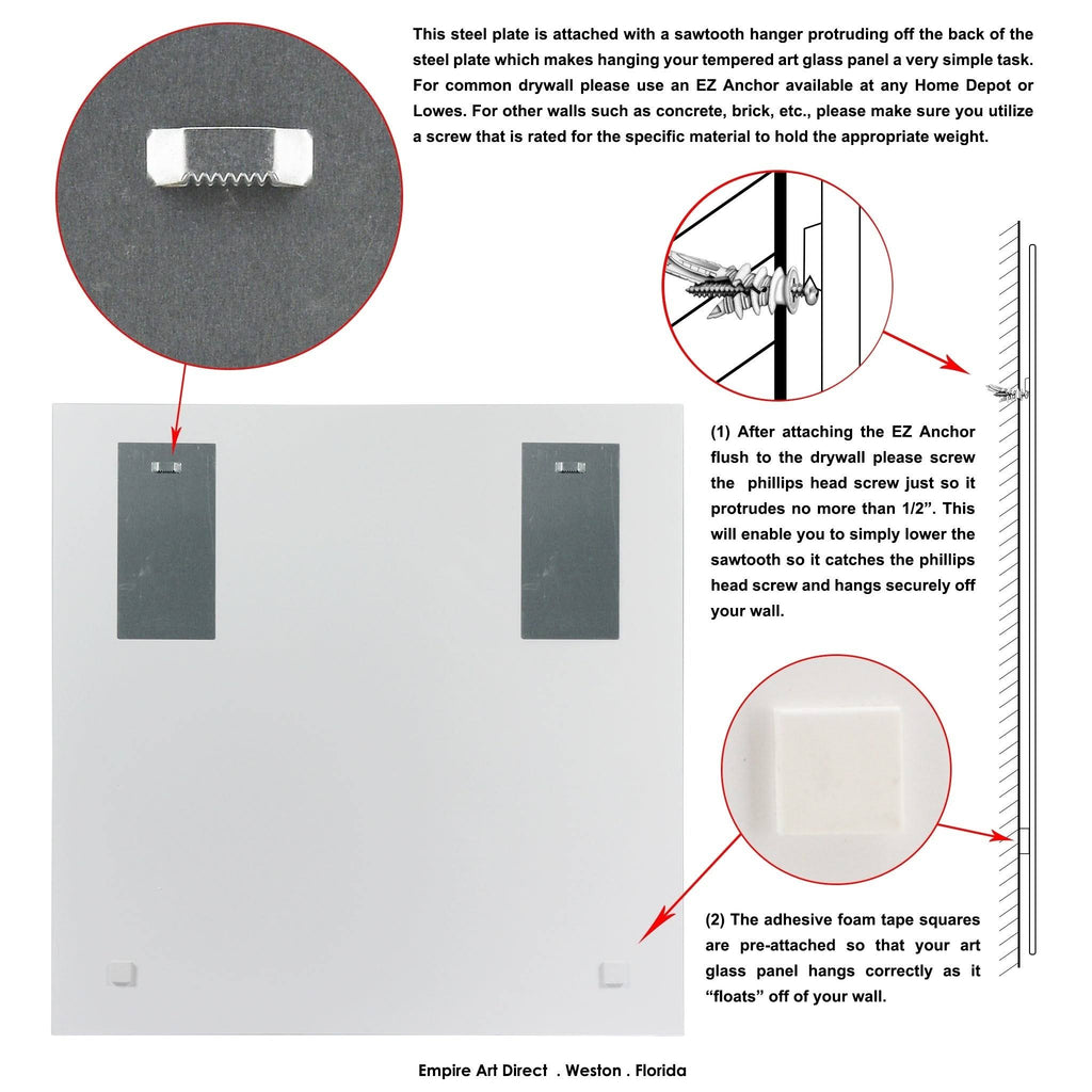 38 x 38 in. Frameless Tempered Glass Panel S884136