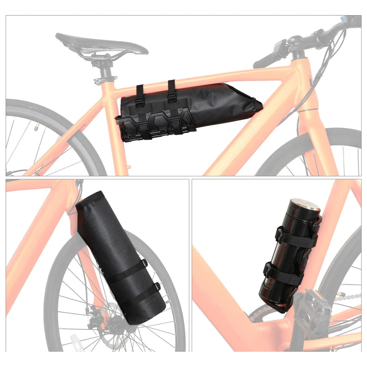 Waterproof Quick Release Bike Front Frame Bag with Mounting Bracket U592