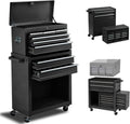 Orange Rolling Lockable Tool Chest with 8 Drawers M768