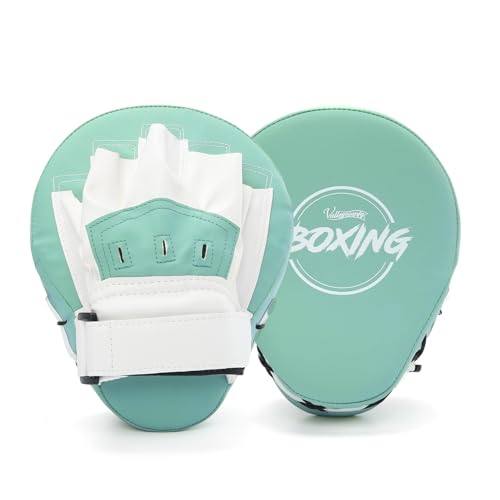 Boxing Curved Focus Punching Mitts Leatherette Training Hand Pads I2495