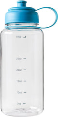 32Oz Blue Water Bottle with Rubber Airtight Lid L93454