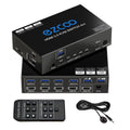 4-Port USB 3.0 KVM Switch HDMI 4K 60Hz with USB Peripheral Hub P29935