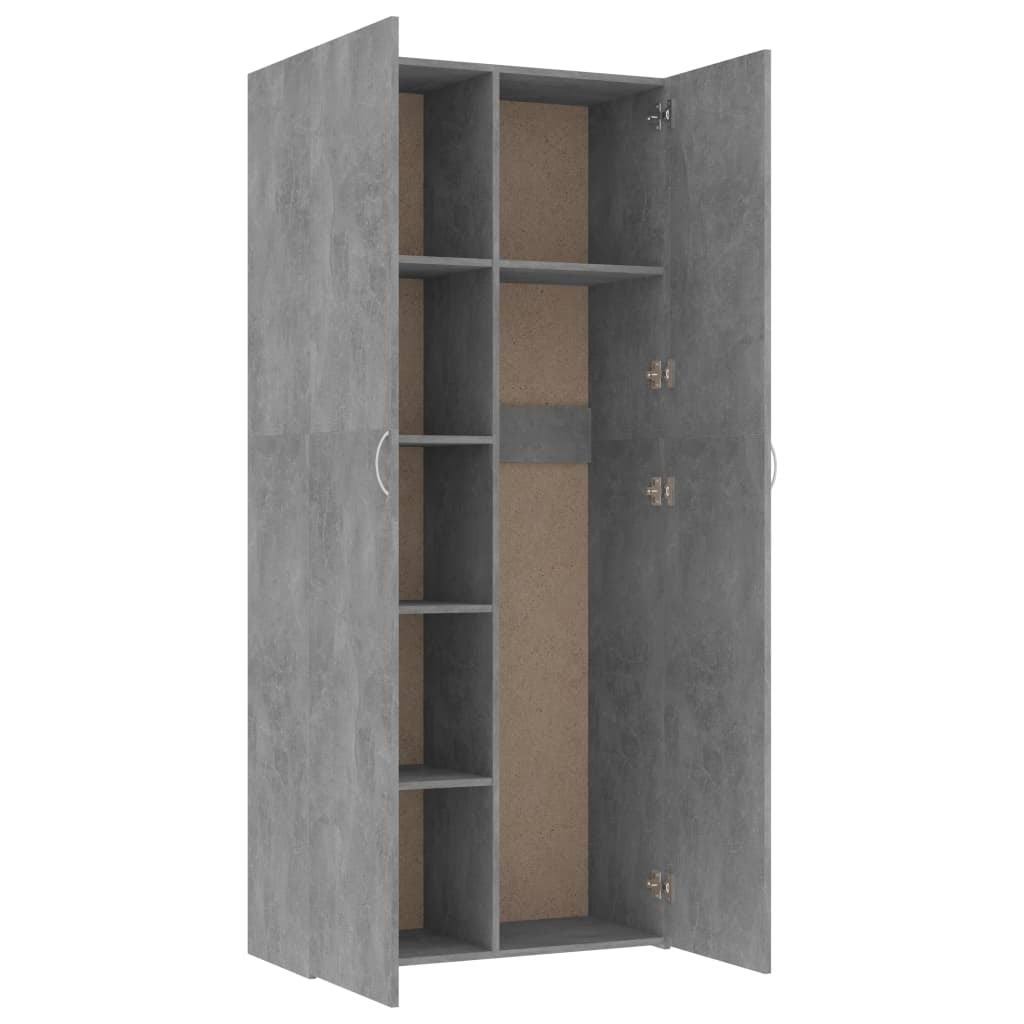 Concrete Gray Chipboard Storage Cabinet G2022