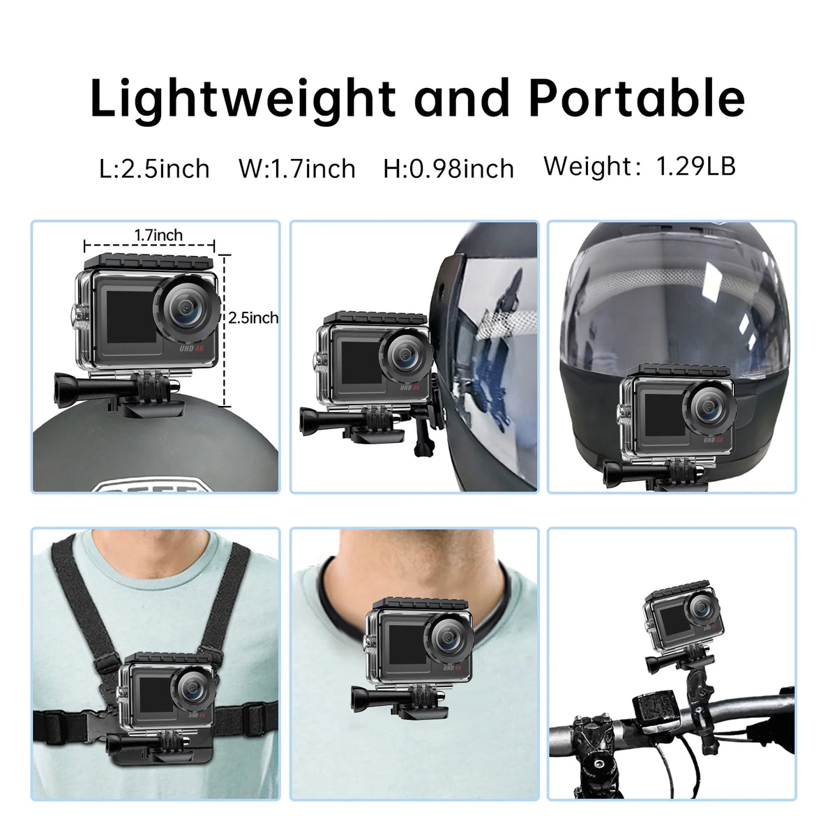 4K 30FPS Action Camera Waterproof WiFi Touch Screen O123