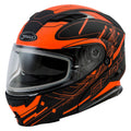 Modular Wired Snow Helmet Black/Neon Orange Medium Z457156
