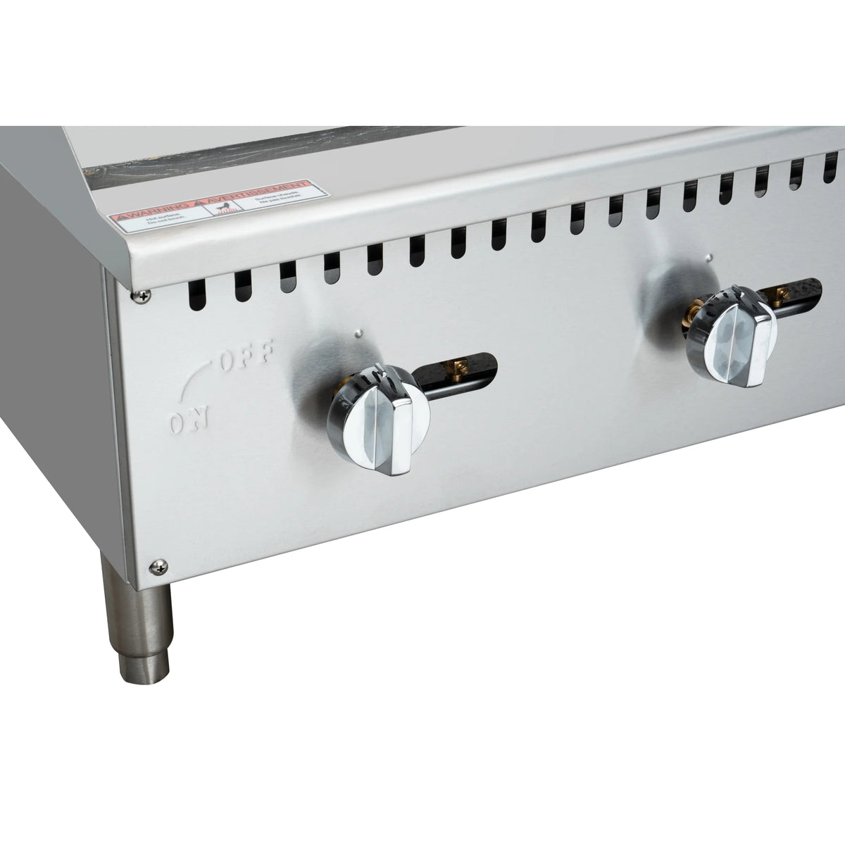 48 in. Natural Gas 4-Burner Griddle with 120,000 BTUs in Stainless-Steel S227