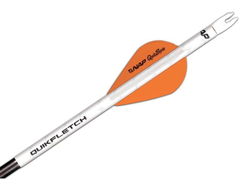 100 Pack White Orange Archery Vanes Z97081