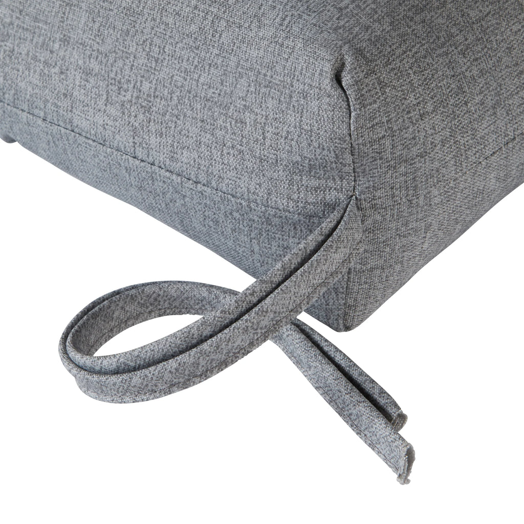 Heather Gray 44 x 22 in. Outdoor High Back Chair Cushion U45514