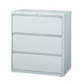 3 Drawer Light Gray Lateral File Cabinet M14142