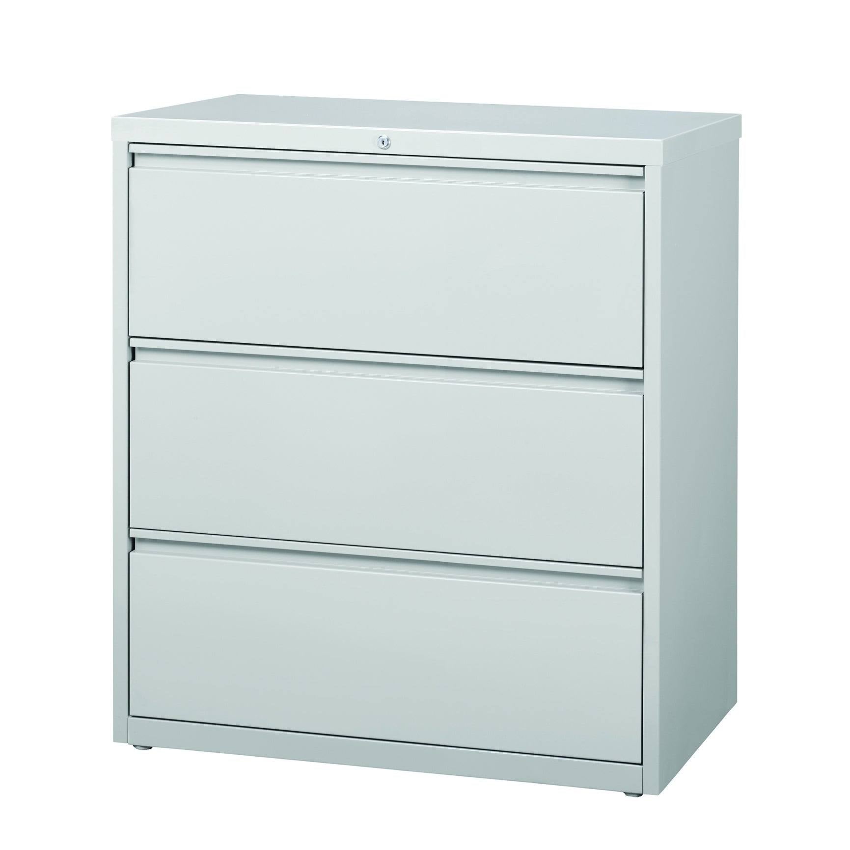 3 Drawer Light Gray Lateral File Cabinet M14142