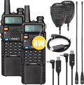 8W Dual Band Two Way Radio 2Pack with 3800mAh Battery I586