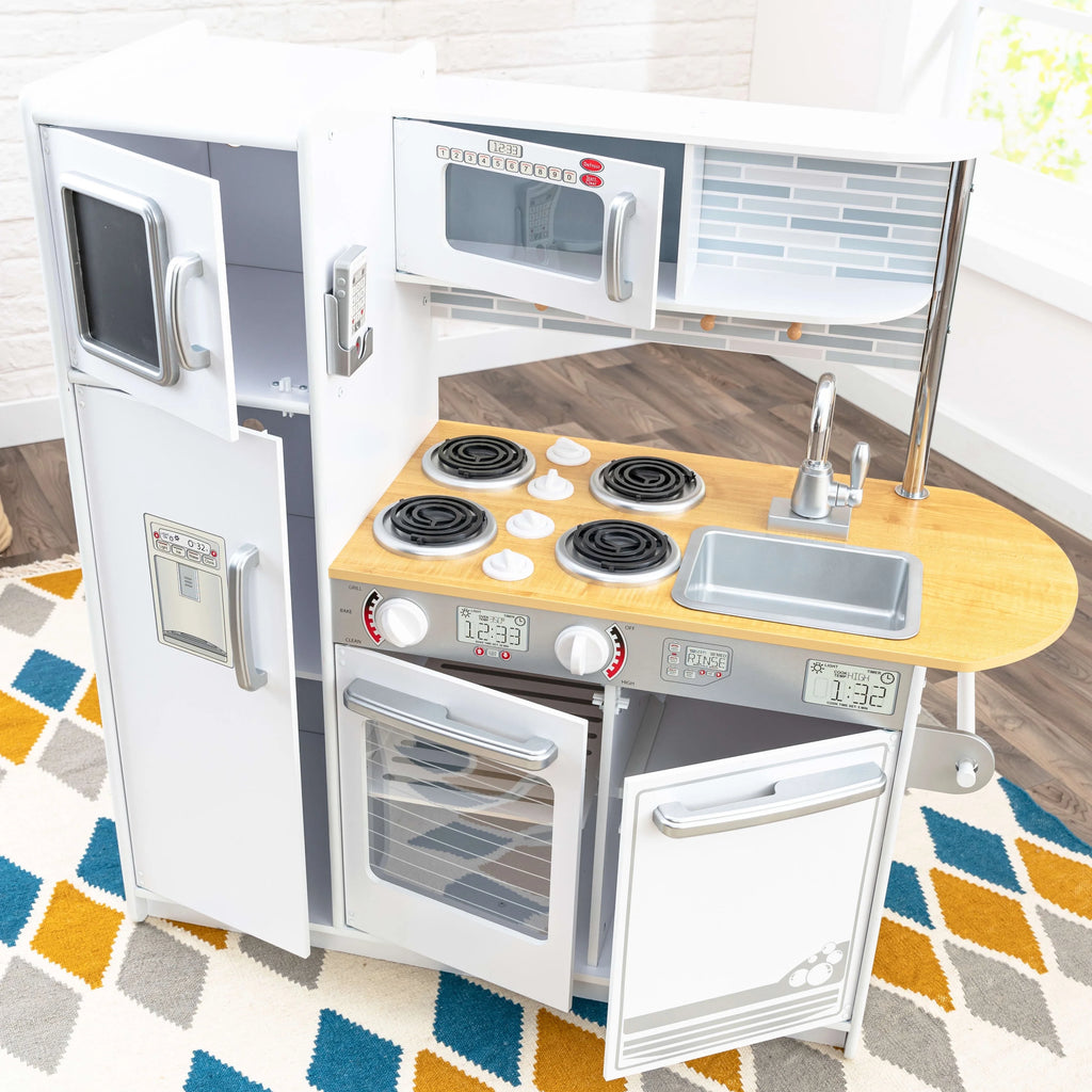 White Wooden Play Kitchen E614552