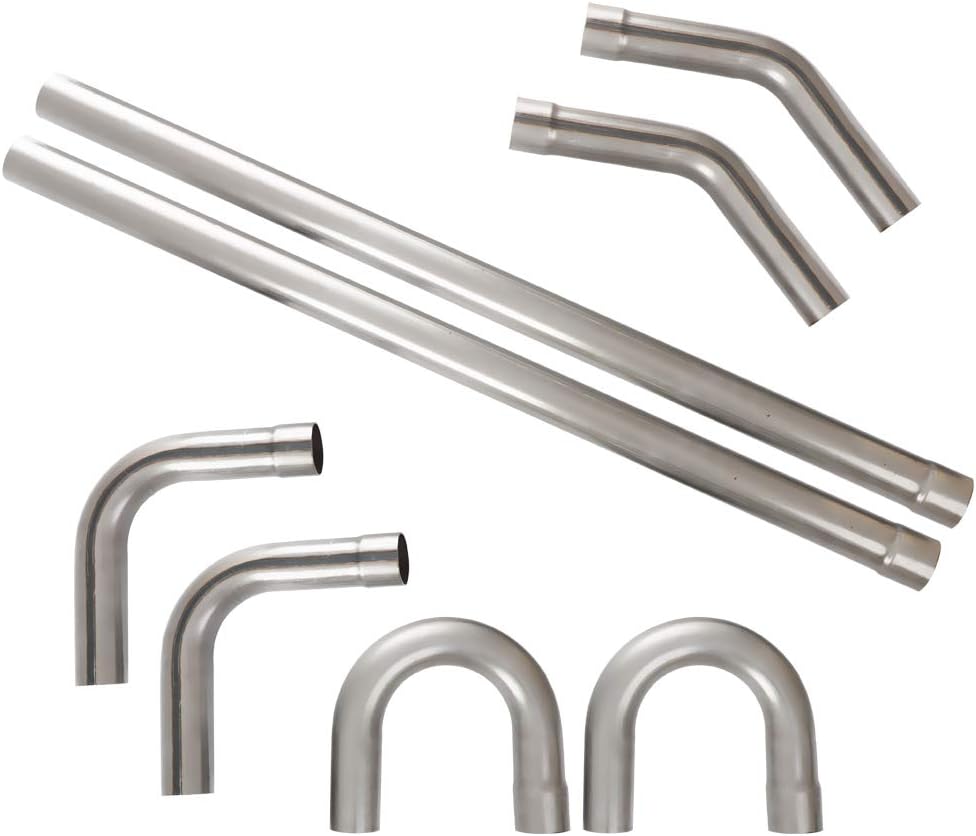 8PCS Mild Steel Exhaust Tubing Kit J734