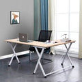 White Maple L-Shaped Computer Desk G5110