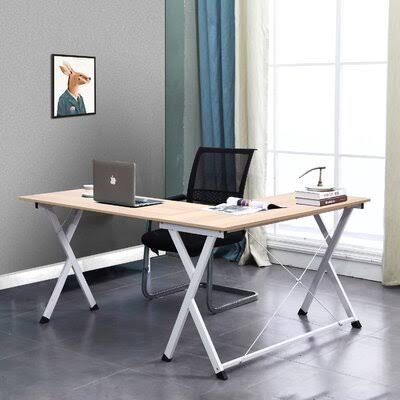 White Maple L-Shaped Computer Desk G5110