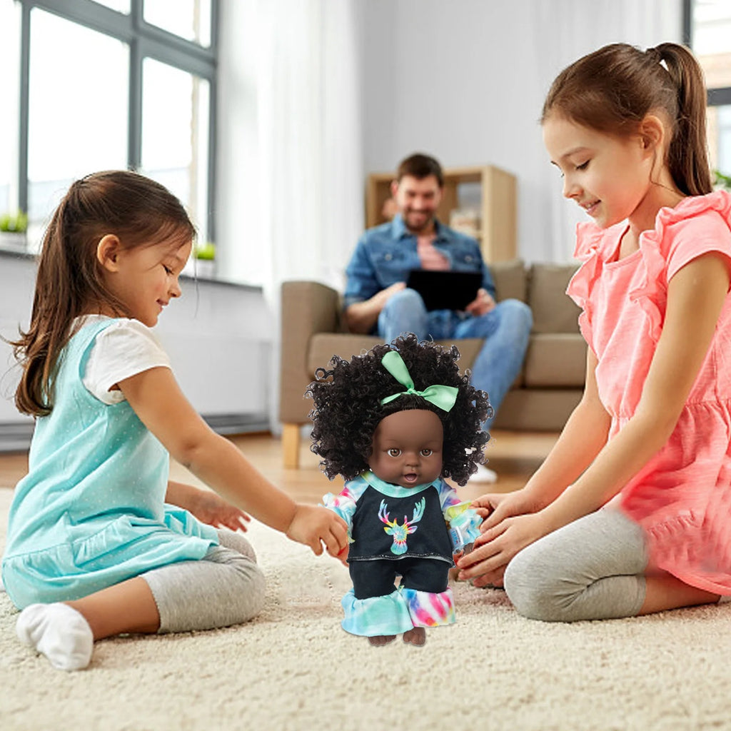 8 Inch Black Baby Dolls With Clothes O33561