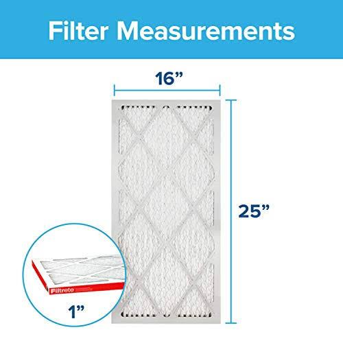 16x25x1 AC Furnace Air Filter, MPR 1000D, 6 E54349